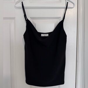 Aritzia Babaton Black Cowl Blouse